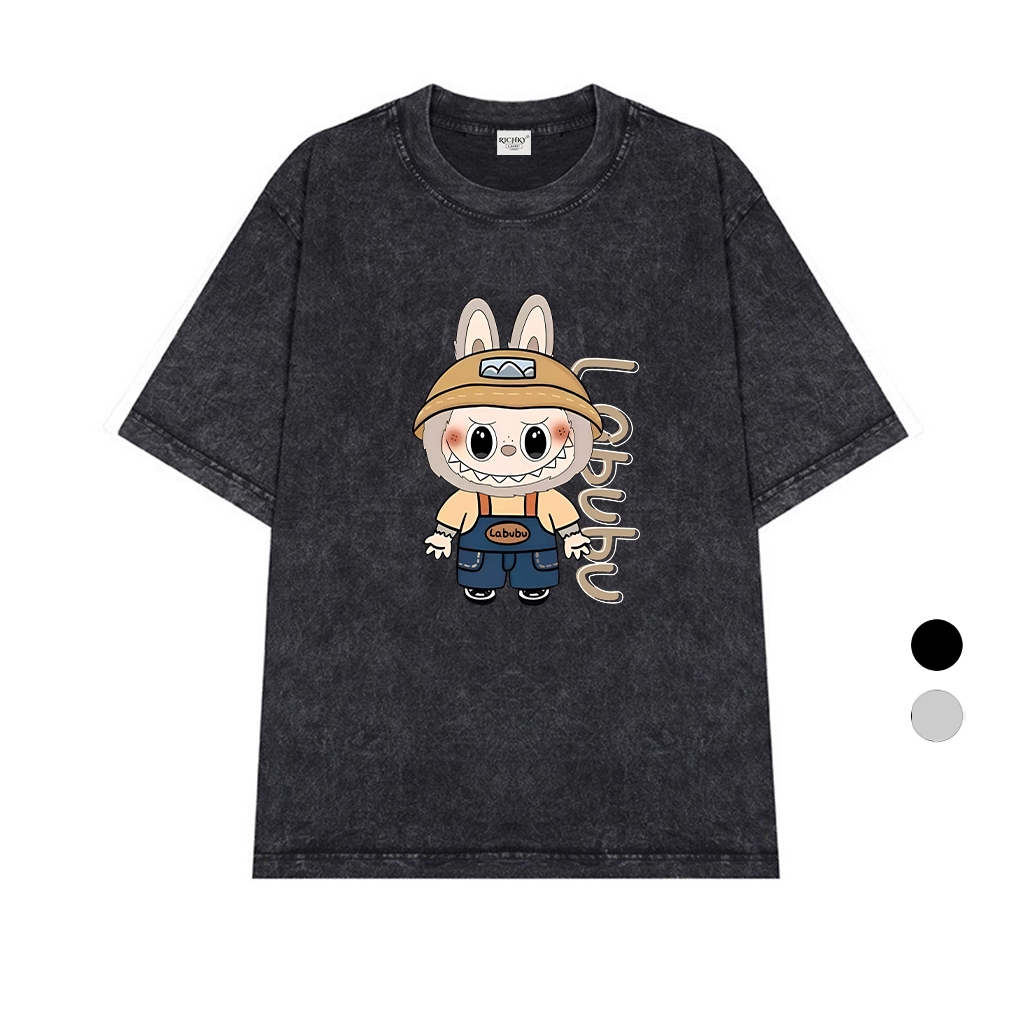 Wash Asian Rich Premium Tee The Monters Labubu Light Brown