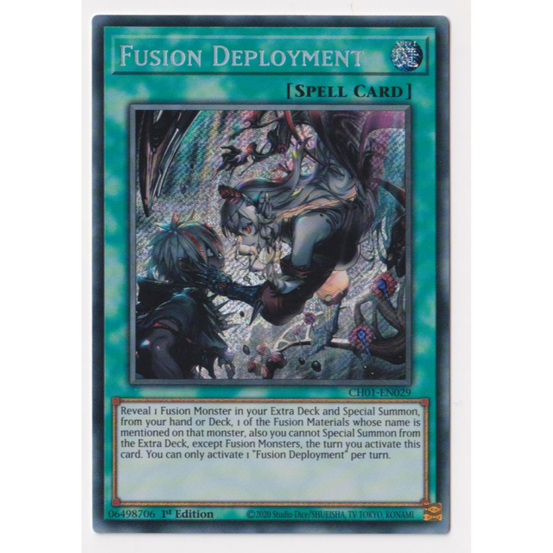 [KW2 Yugioh] [EN-UK] การ์ด CH01-EN029 - Fusion Deployment - Ultra Secret Rare
