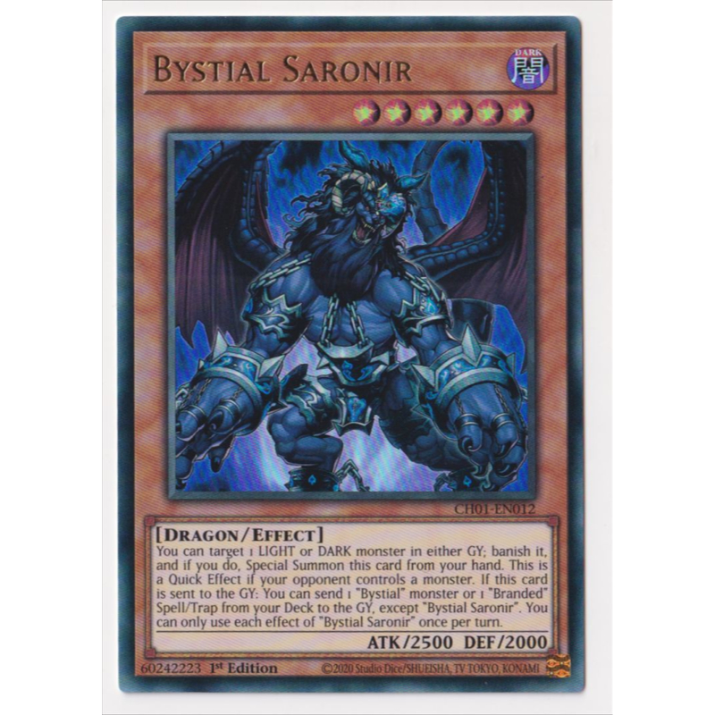 [KW2 Yugioh] [EN-UK] การ์ด CH01-EN012 - Bystial Saronir - Ultra Rare