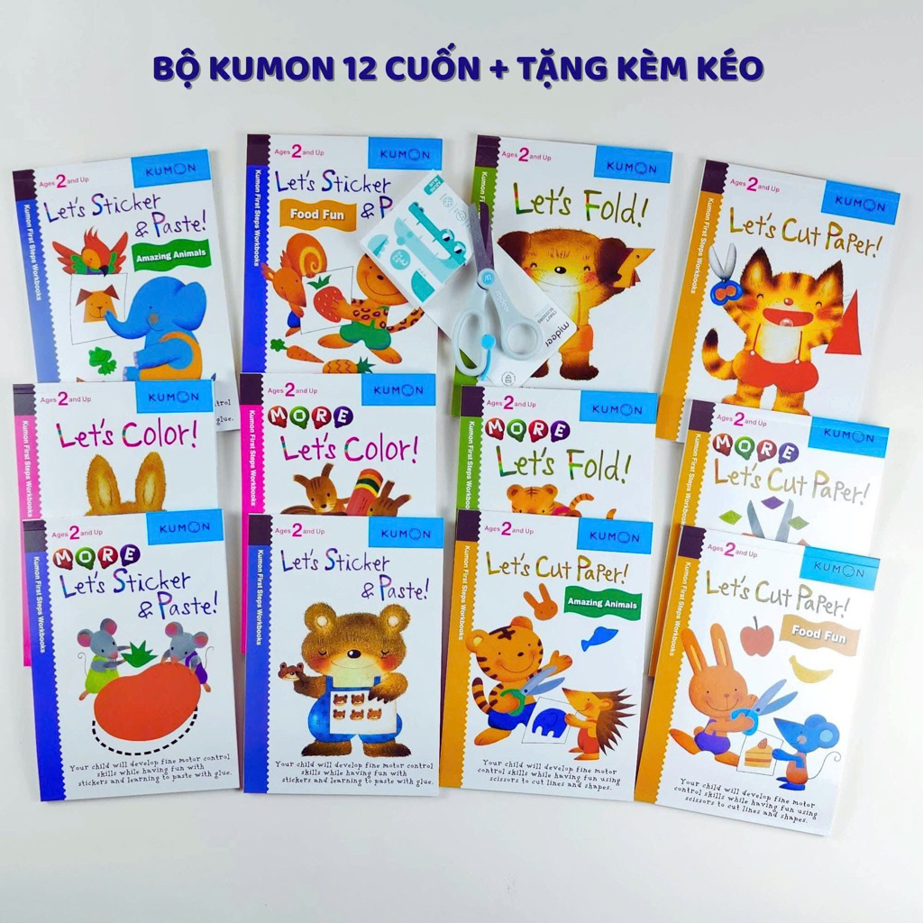 หนังสือ - KUMON FIRST STEP WORKBOOK - Kumon Collage 12 เล่ม