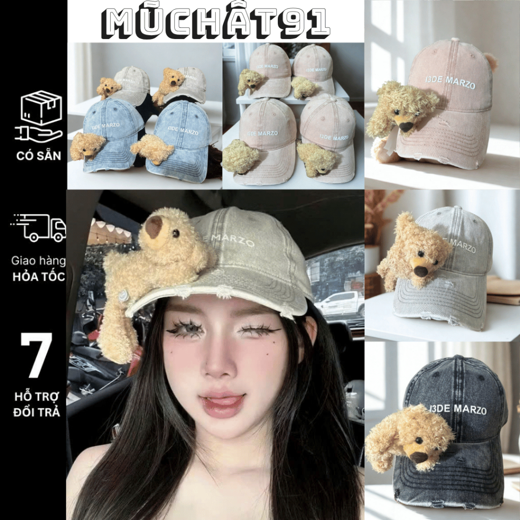 หมวกเบสบอล 13de marzo สไตล์เกาหลี สินค้า qc สุดฮอต