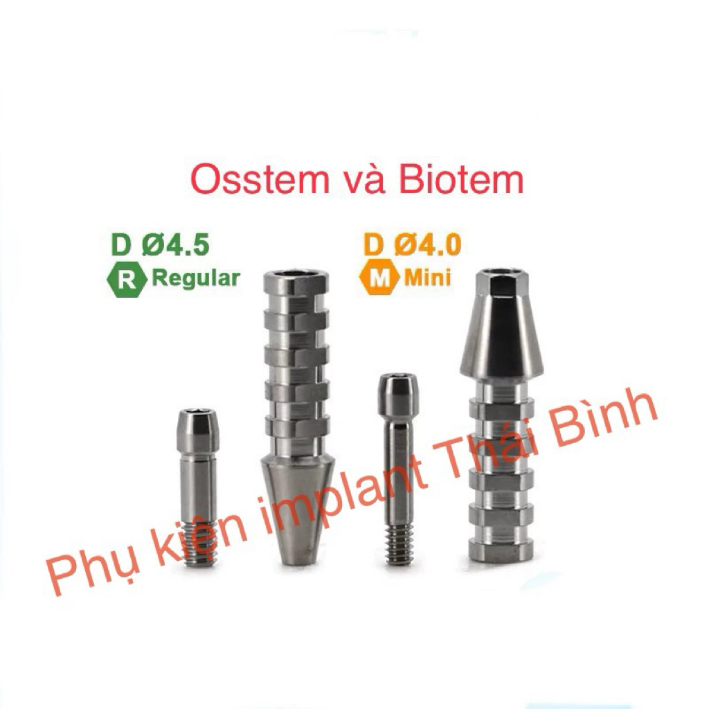 อุดมสมบูรณ์สําหรับฟันชั่วคราวในบริเวณเครื่องสําอางที่เข้ากันได้กับรากฟันเทียม Osstem/Hiossen และ Bio