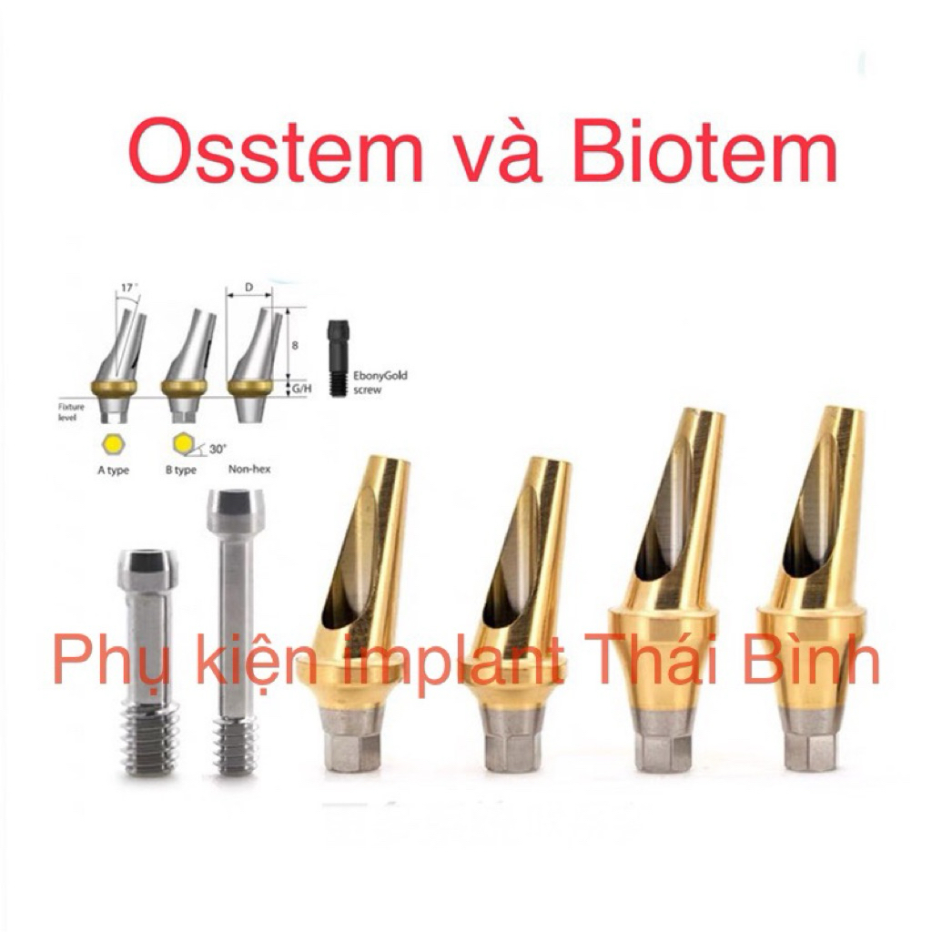 การอุดมสมบูรณ์แบบเอียง 17 องศาเข้ากันได้กับพืช Osstem/Hiossen และ Biotem