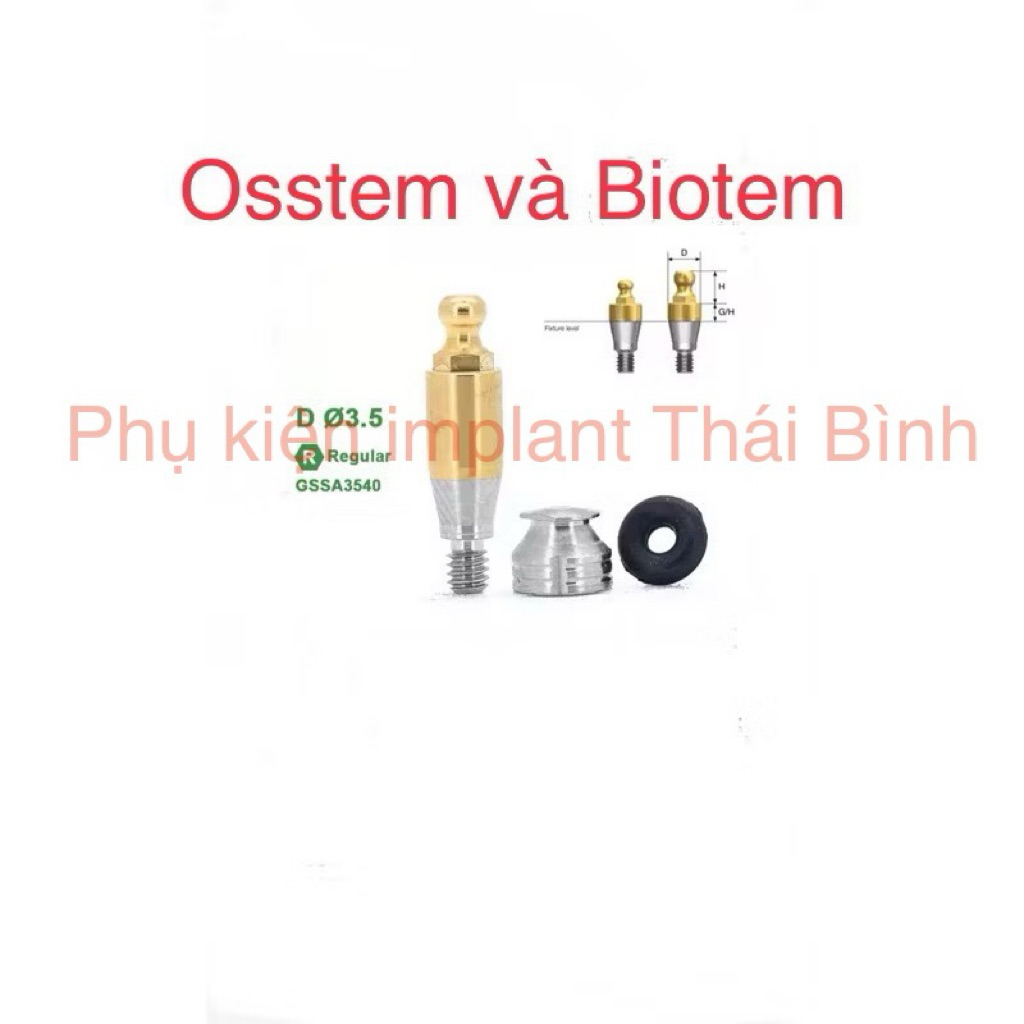 ลูกบอลอุดมสมบูรณ์เข้ากันได้กับพืช Osstem/Hiossen & Biotem