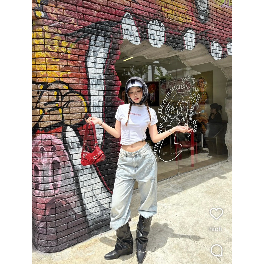 กางเกงยีนส์ WO3 by แบรนด์ 90s.vibes | Size S 90% ใหม่ / มีในสต็อก