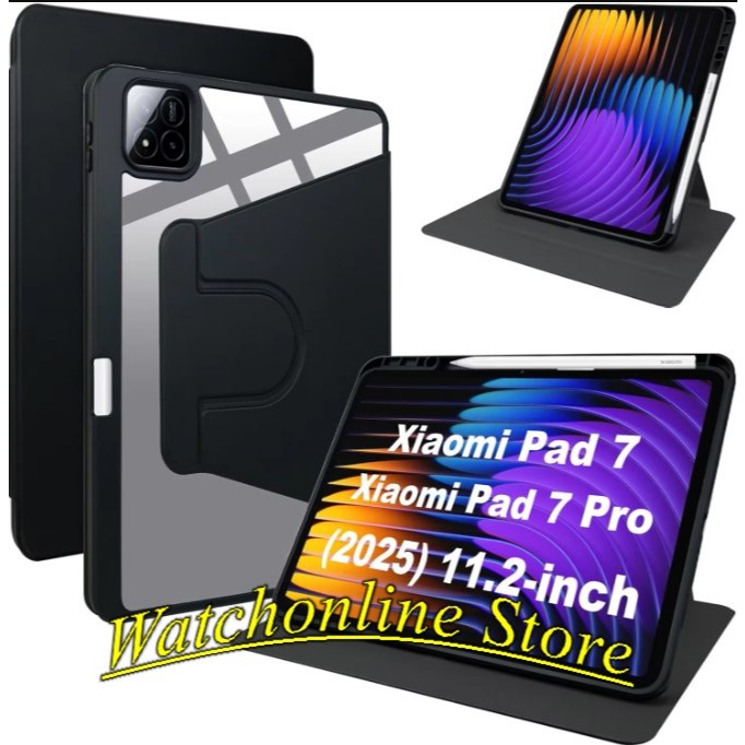 เคสหนังพร้อมที่วางปากกาสําหรับ Xiaomi Pad 7 11.2 นิ้ว, Xiaomi Pad 7Pro 11.2 2025 Mipad7 Mipad 7 pro 