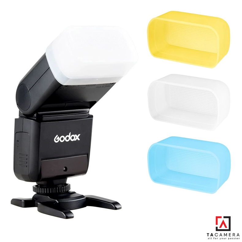 (คอมโบ 3 สี) Omni Bouce Diffuser สําหรับแฟลช Godox TT350 V350