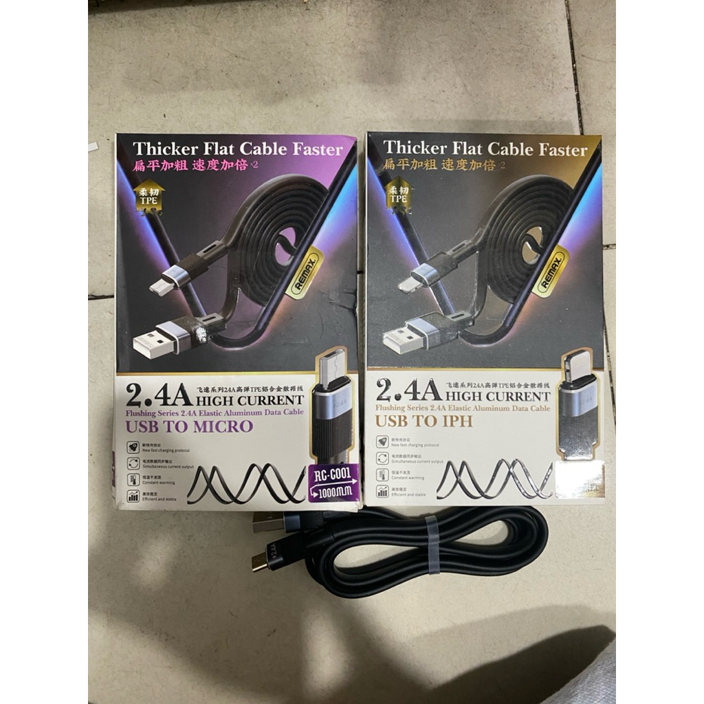 PHAT SHOP - REMAX RC-C001 CABLE 2.4A สายแบนทนทานสุดๆ