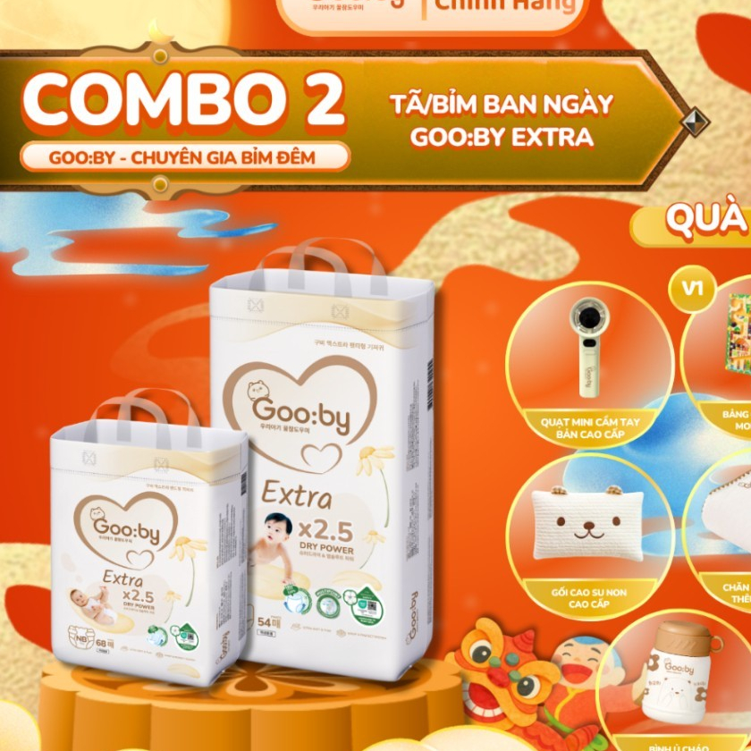Combo กางเกง Gooby Pants/กางเกง 2 แพ็ค ไซส์ M/L/XL/XXL/XXXL สําหรับทารกตั้งแต่ 6kg-25Kg