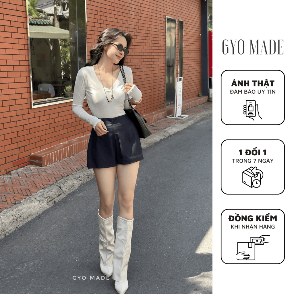 GYOMADE กางเกงยีนส์ขาสั้นผู้หญิงสีน้ําเงินเข้มทําจากกางเกงยีนส์ผ้าฝ้ายคุณภาพสูงที่ยืดและเอวยางยืดเล็