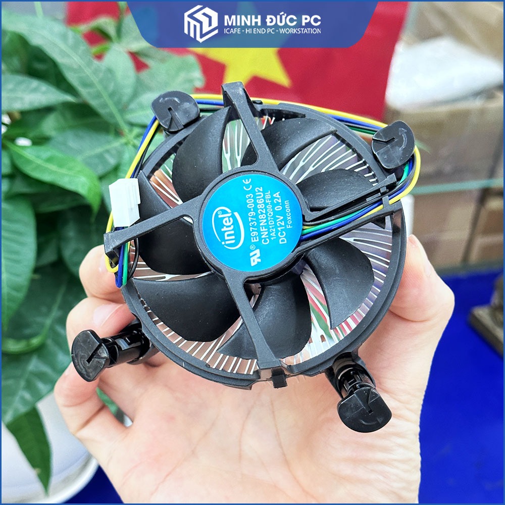 Intel LGA 115x สต็อกพัดลม CPU Cooler (สําหรับ Gen 4/6/7/8/9 CPU) - พัดลมใหม่กล่องเต็ม - Minh Duc PC