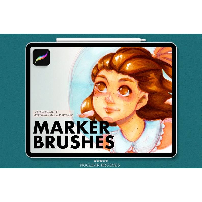 31 PROCREATE MAKER BRUSHES  REALLY REFORMED TRADITIONAL เครื่องหมาย!