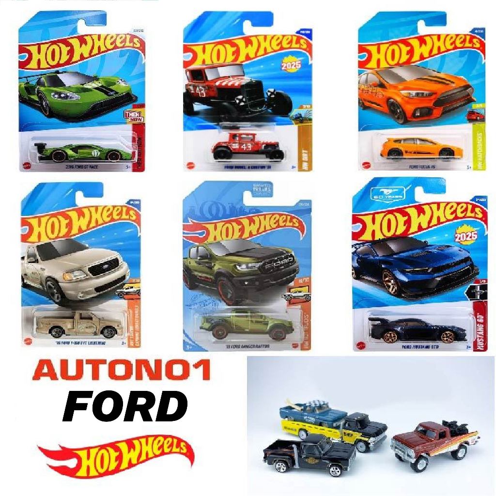 โลหะลิขสิทธิ์แท้ โมเดลรถ Ford Hotwheels สเกล 1:64 C4982-FO