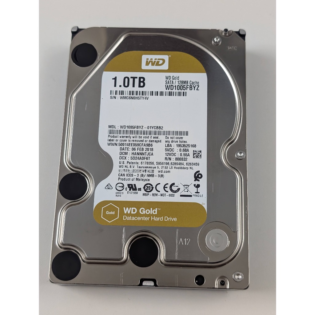 WD 1TB 2TB 4TB Enterprise HDD เชี่ยวชาญในเซิร์ฟเวอร์และ NAS
