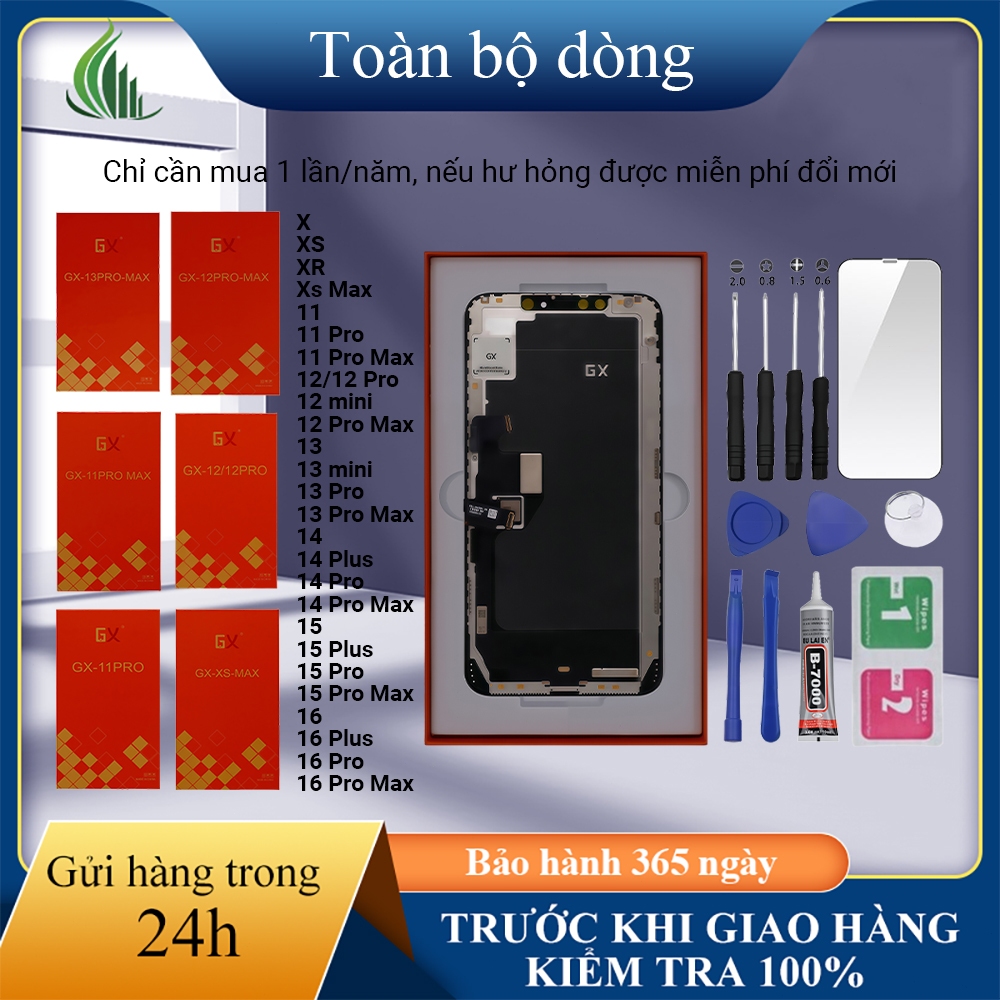 หน้าจอ TFT GX ของแท้เข้ากันได้กับ iP X/XS/Xs Max/11/12/13/MINI/14/15/16//Pro/Plus/Pro Max