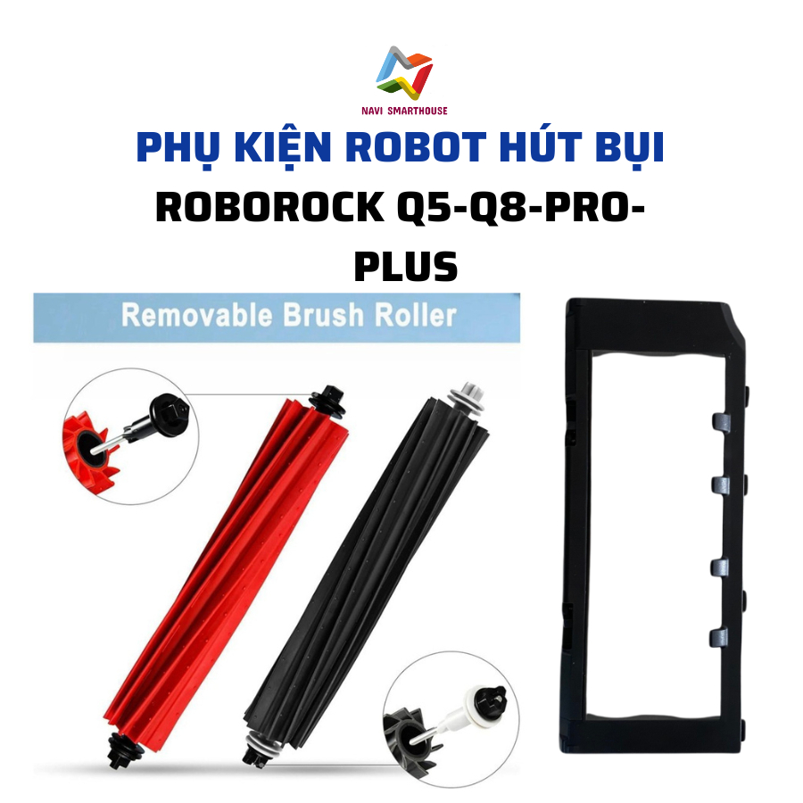 อุปกรณ์เสริมเครื่องดูดฝุ่นหุ่นยนต์ Q5 pro, Q5 pro plus, Q8 max, Q8 max plus แปรงหลัก, จุก