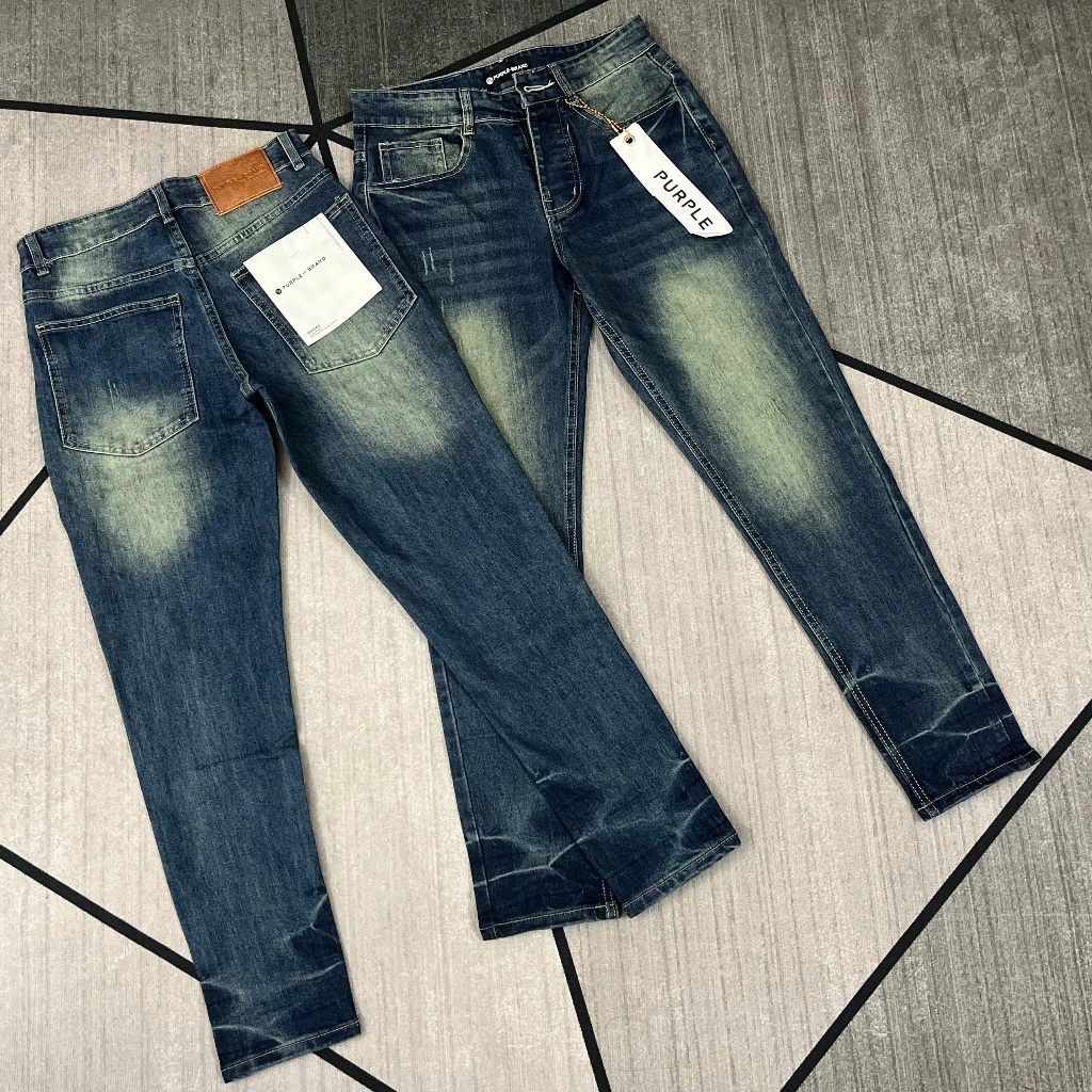 กางเกงยีนส์ผู้ชาย PB QJ013 LIGHT SCRATCHED, EASY TO MATCH GU AE BOY STREET STANDARD