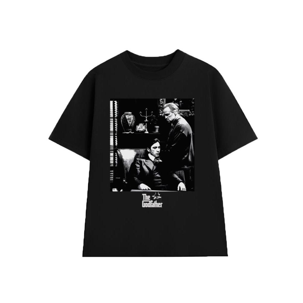 เสื้อยืด The Godfather - Godfather 001, IMDb Top 250 ภาพยนตร์, Unisex Loose Form Soft Cotton