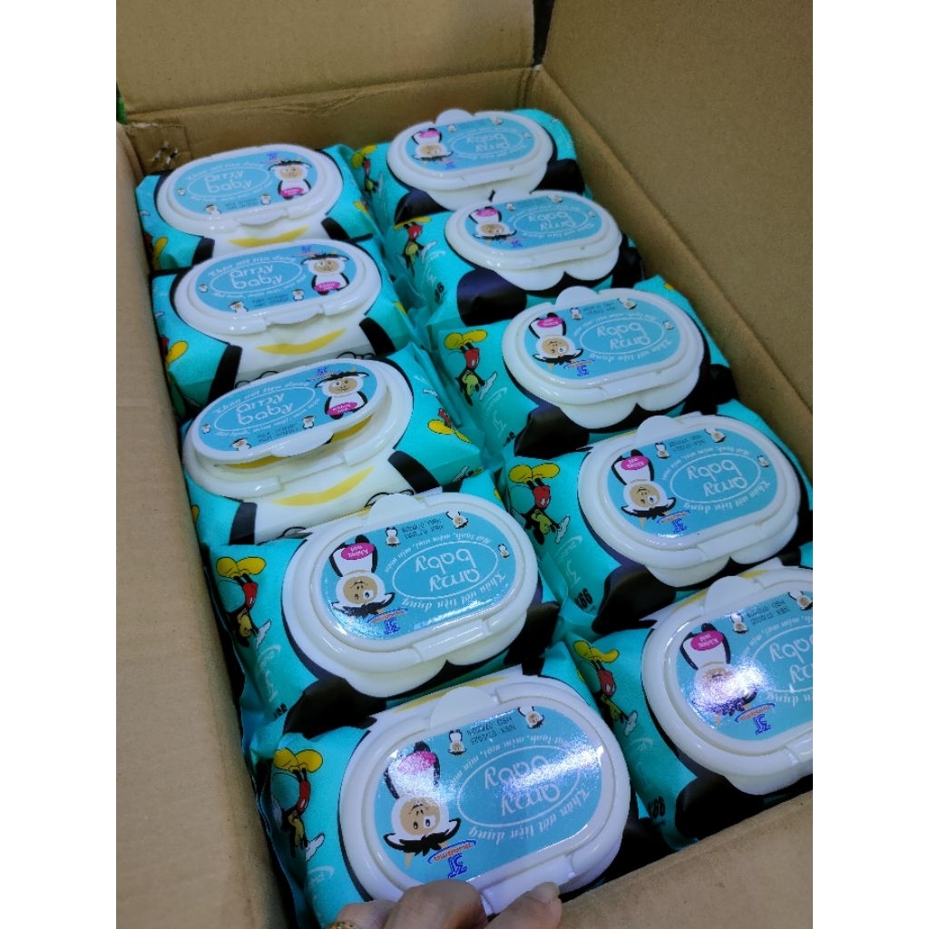 VS AMY BABY ผ้าเช็ดทําความสะอาดเปียกไร้กลิ่น (650gs/ถุง) [จัดส่งด่วน]