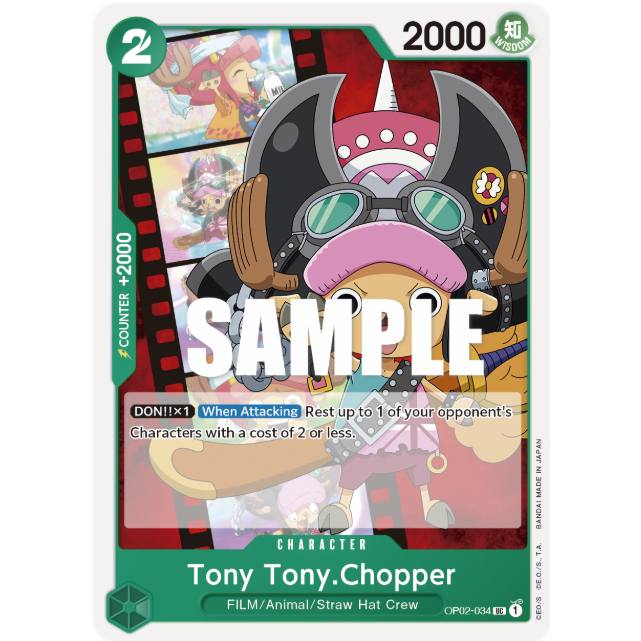 [การ์ดวันพีซ] OP02-034 | UC UC | CHARACTER Tony Tony.Chopper