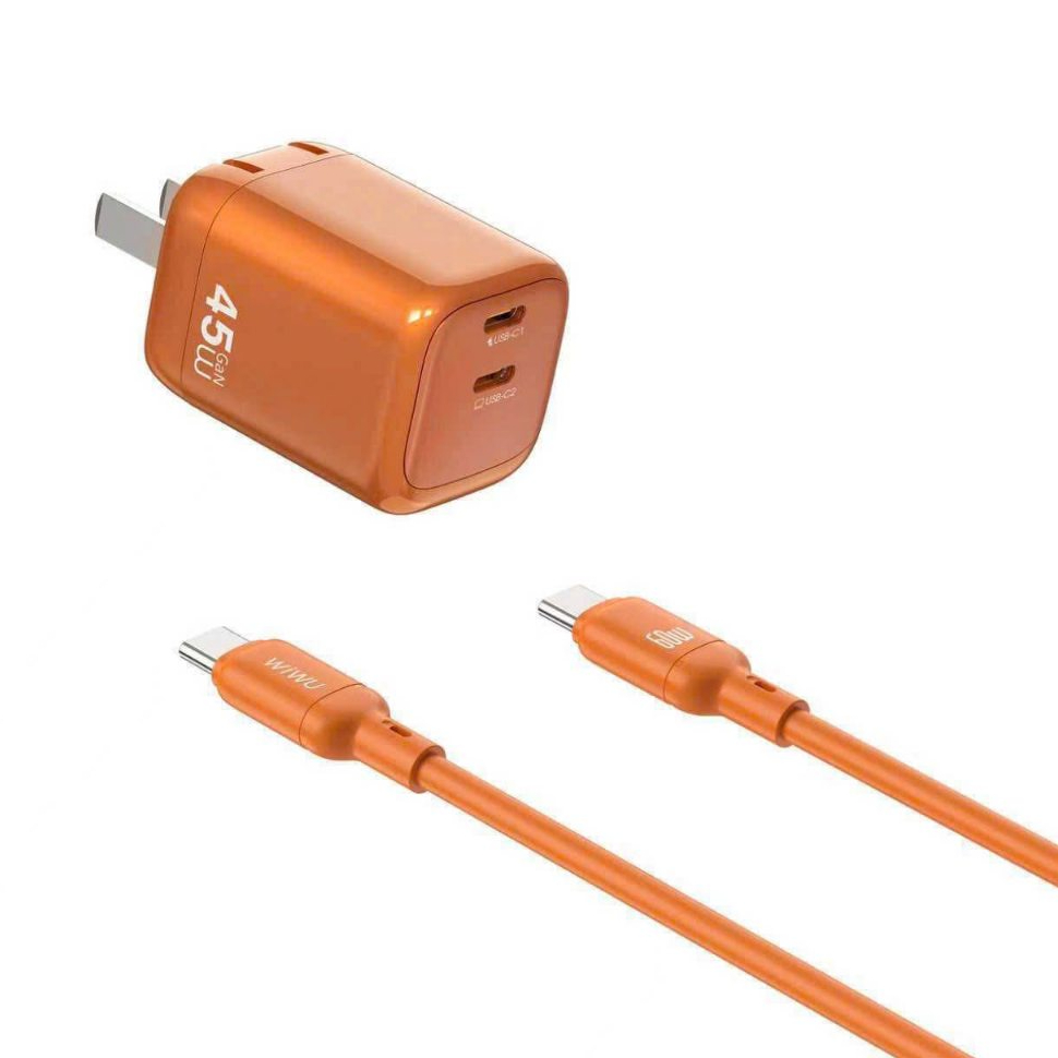 Wiwu 45W G025 เครื่องชาร์จเร็ว 1 ปี