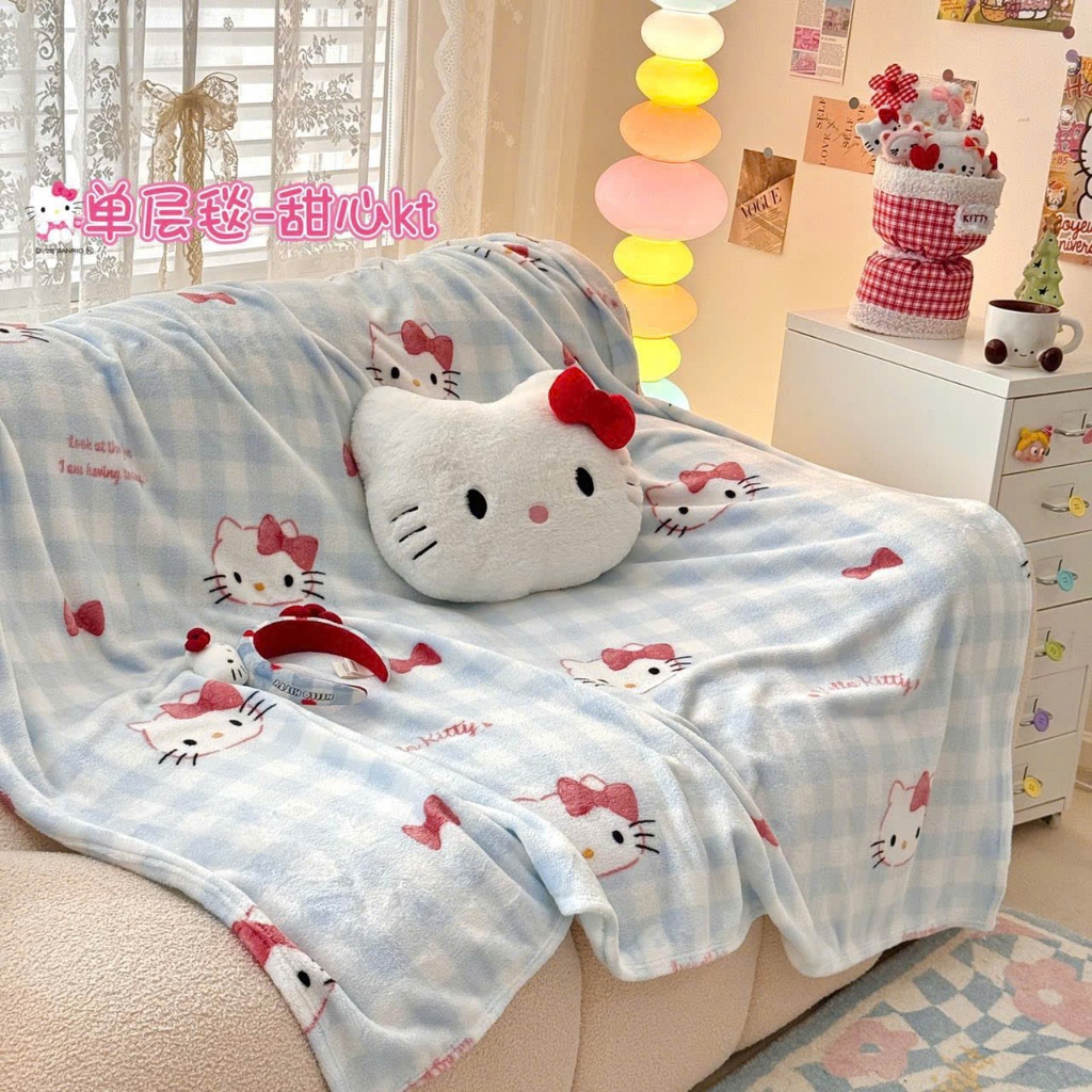 ผ้าห่มหิมะ Kuromi 2025 สําหรับเด็กนักเรียน ขนาด 1m1x1m5 วัสดุดีสุด ๆ สบายทุกวัน