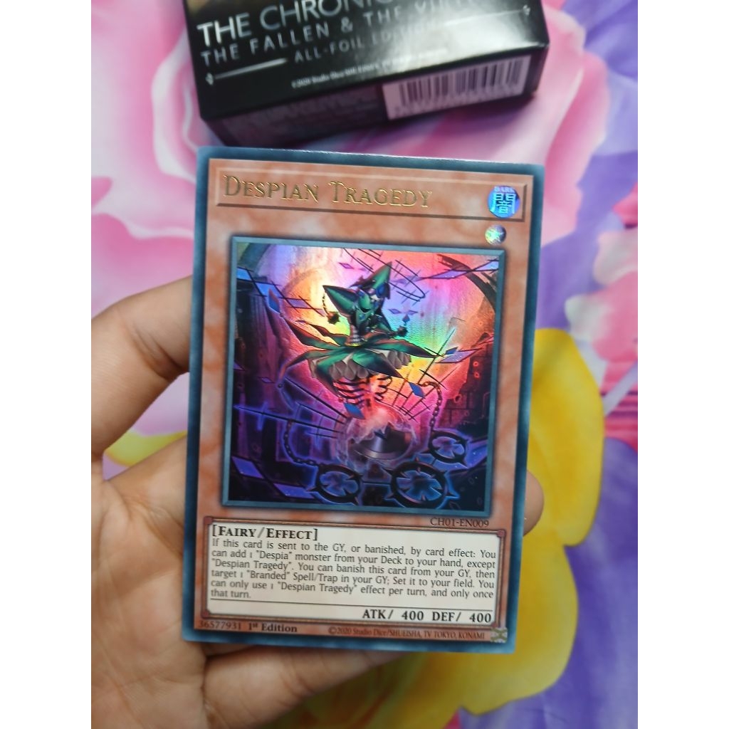 [Yugioh Bien Hoa Store] การ์ด 1 ใบ CH01-EN009 Despian Tragedy : Ultra Rare 1st