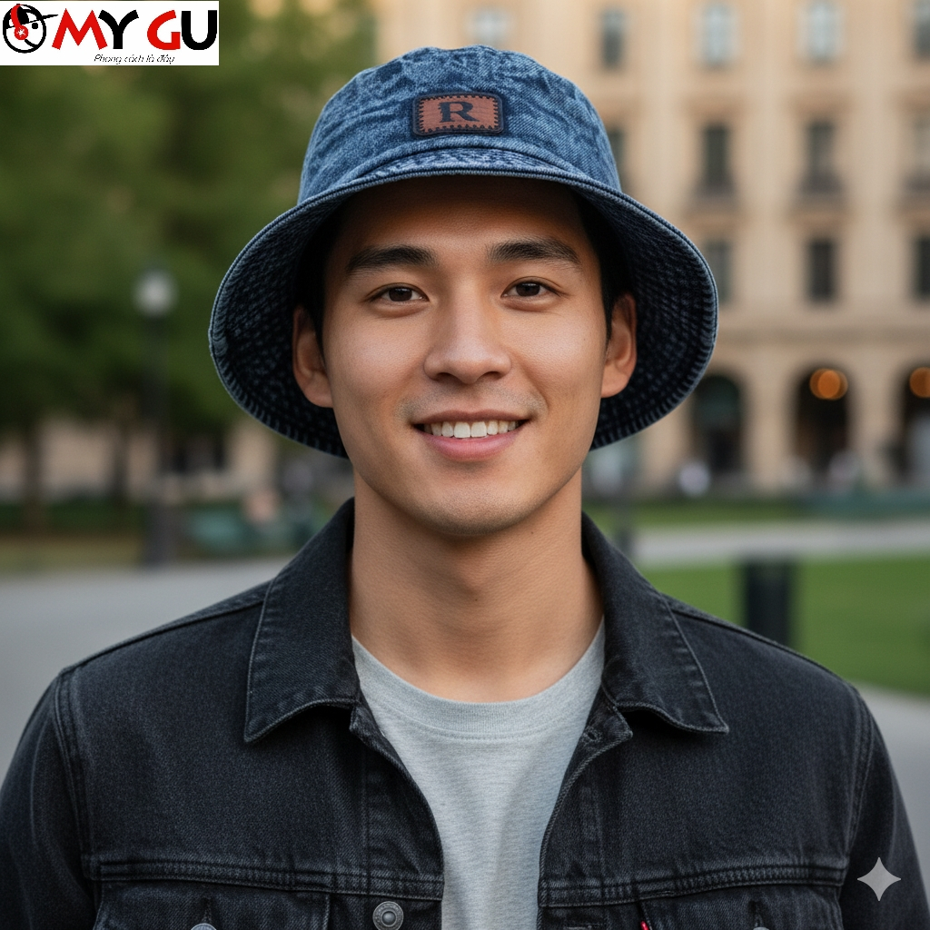 ARE THE REASON Personality U-shaped Jean Bucket Hat M839 - Dynamic Ulzzang Style