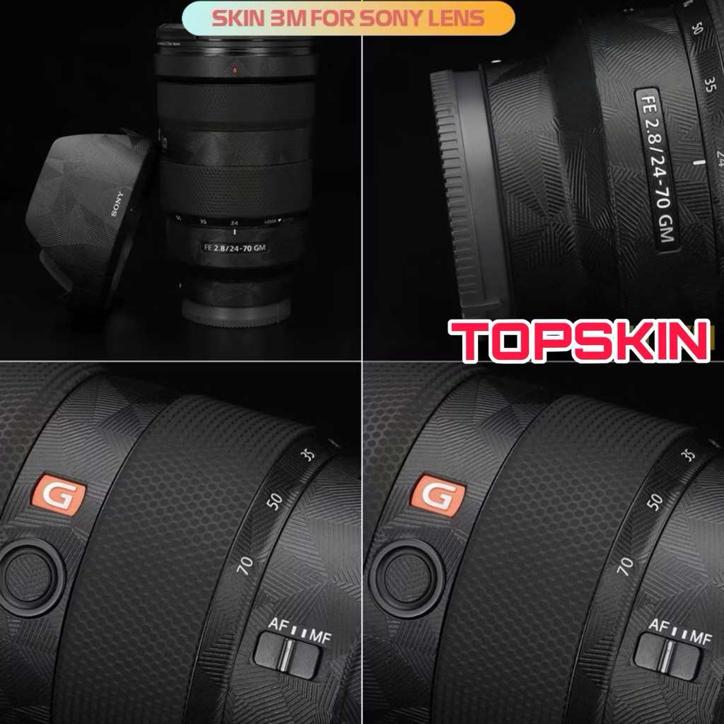 SONY สติกเกอร์และผิวหนัง 3ม คุณภาพสูง สําหรับ โซนี่ 24-70, 24-50, 16-35, 16-25, 12-24, 20-70, 24-240