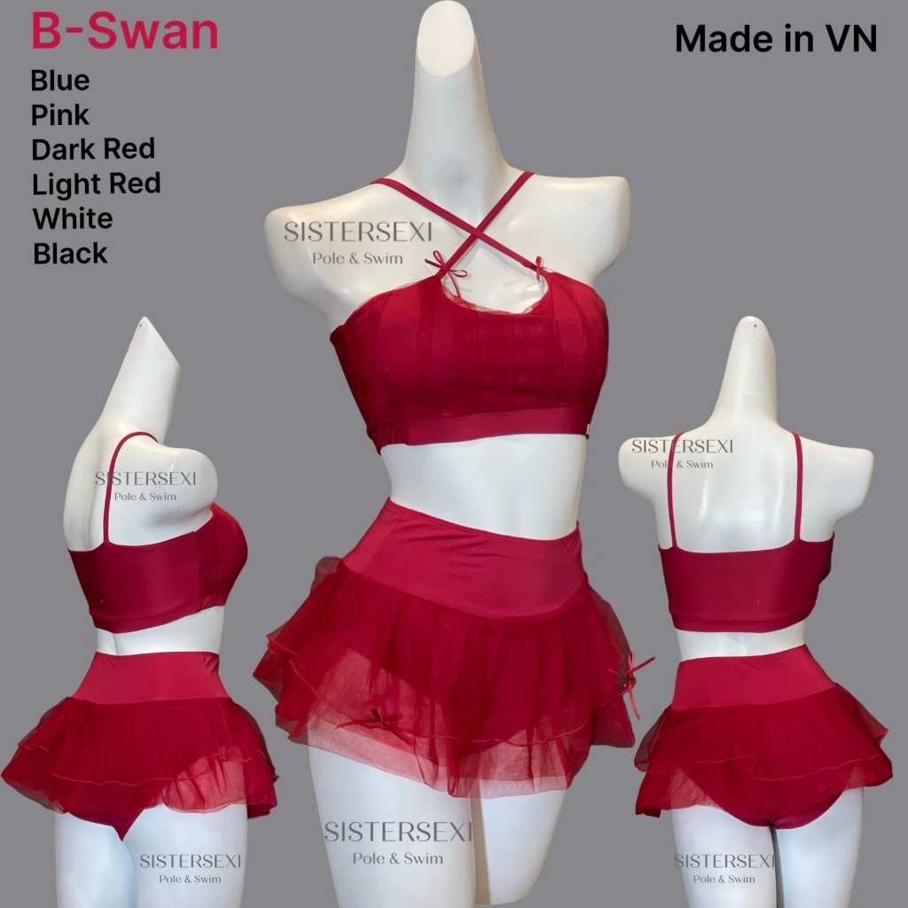 (AVAILABLE) B-Swan- ชุดว่ายน้ํา (บิกินี่), Polewear, Twerking - SISTER SEXI