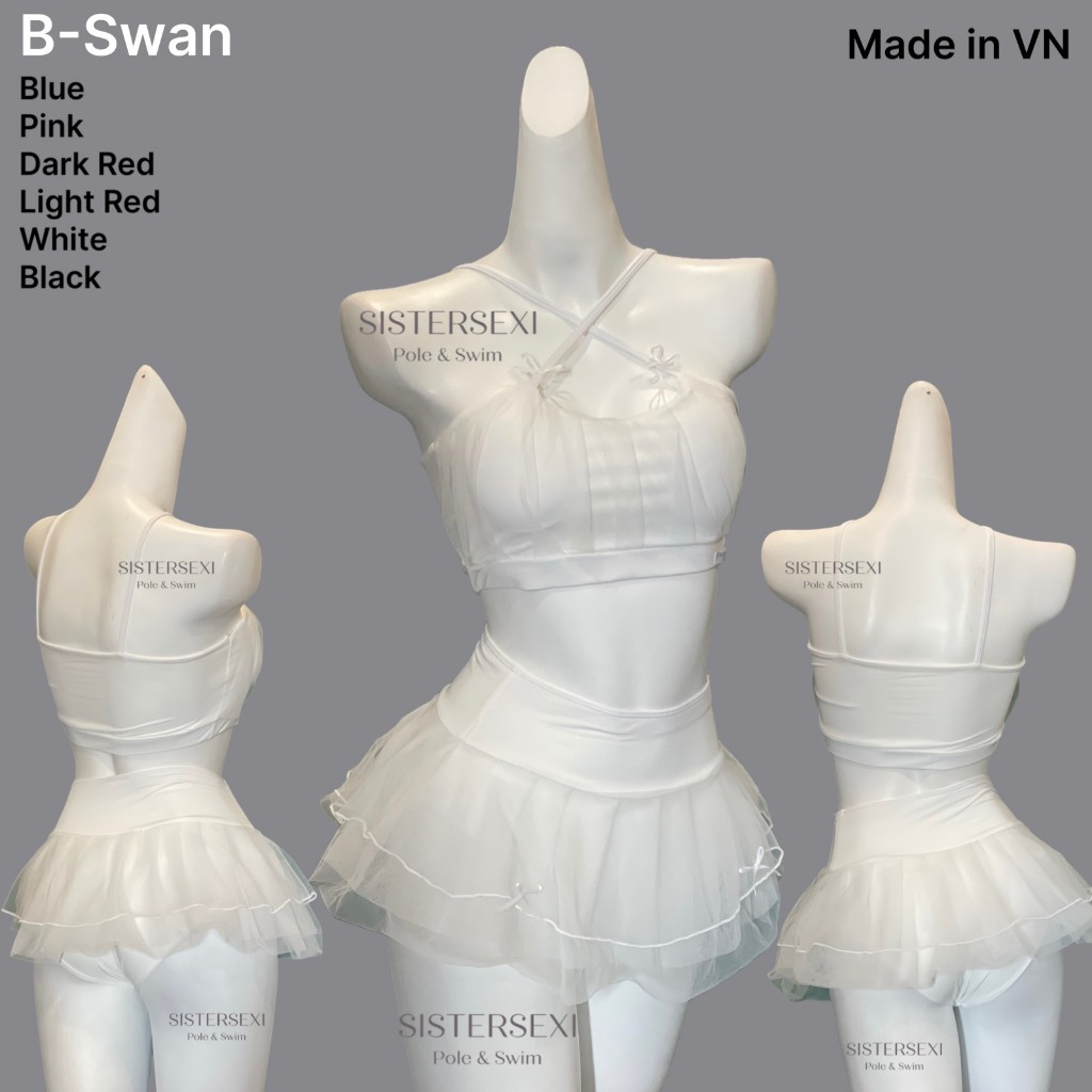 (AVAILABLE) B-Swan- ชุดว่ายน้ํา (บิกินี่), Polewear, Twerking - SISTER SEXI