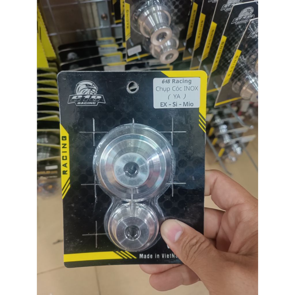 304 618 ชุดวงล้อสแตนเลส Racing ติดตั้งกับ Exciter/Sirus/Mio