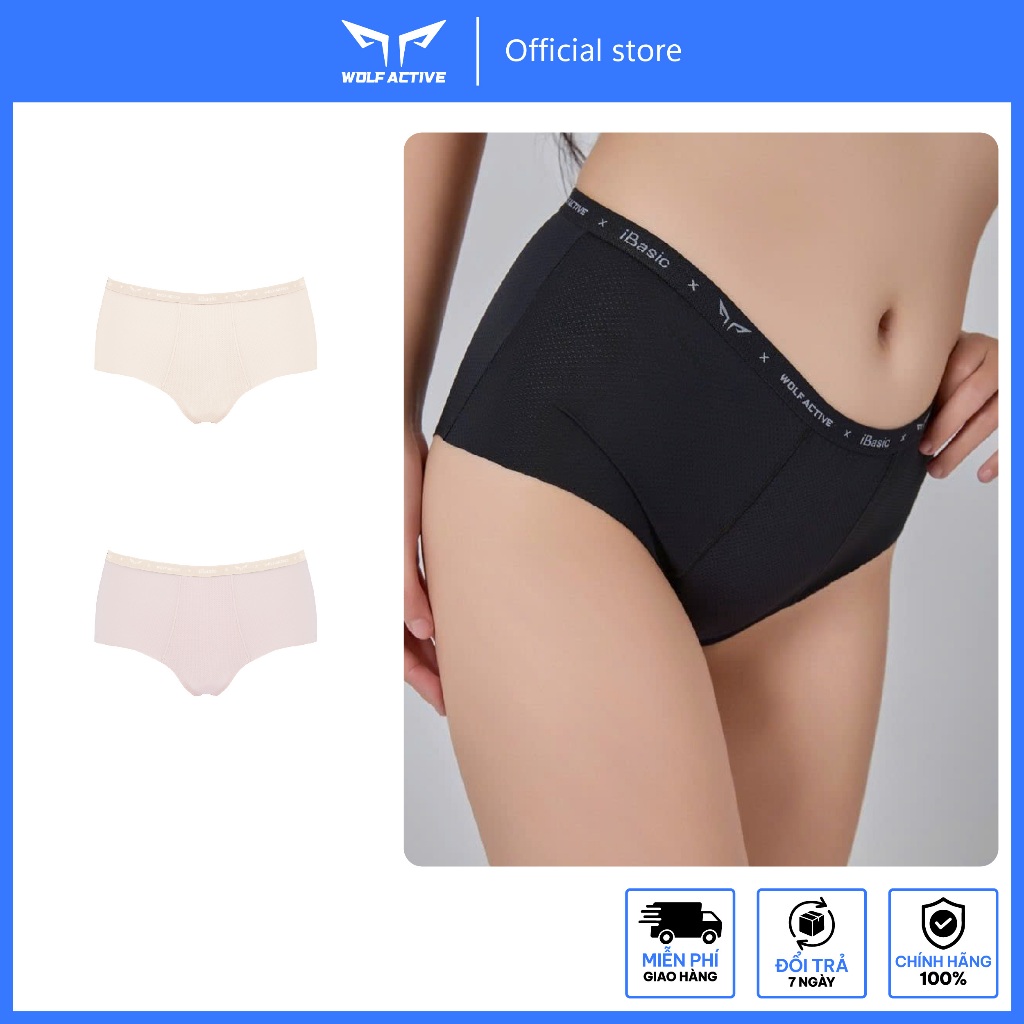 Wolf Active x iBasic Seamless กางเกงกีฬาผู้หญิง PANW192 Form Hipster Free Cut, Breathable