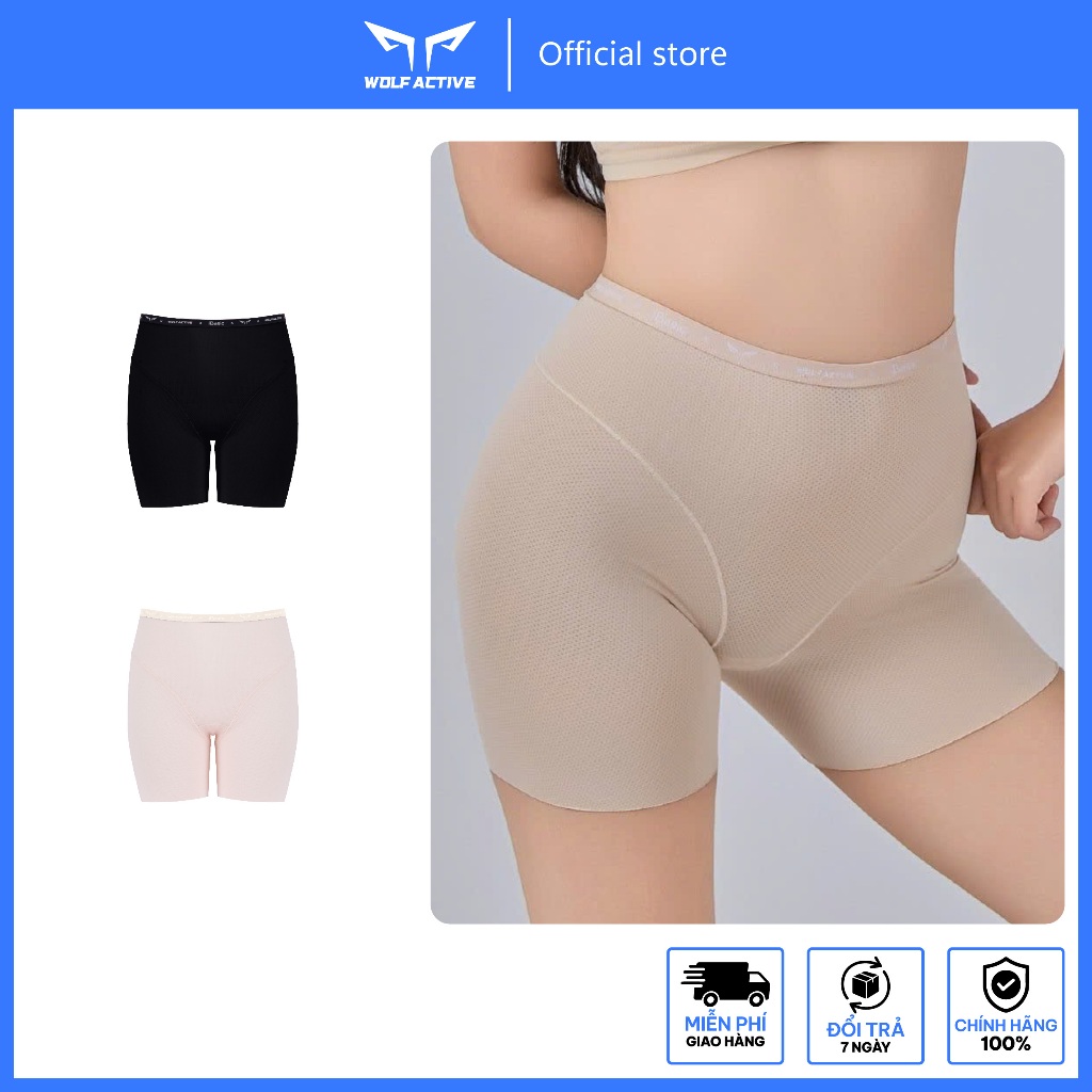 Wolf Active x IBasic Seamless กางเกงกีฬาผู้หญิง PANW190 Free Cut Boxer Form