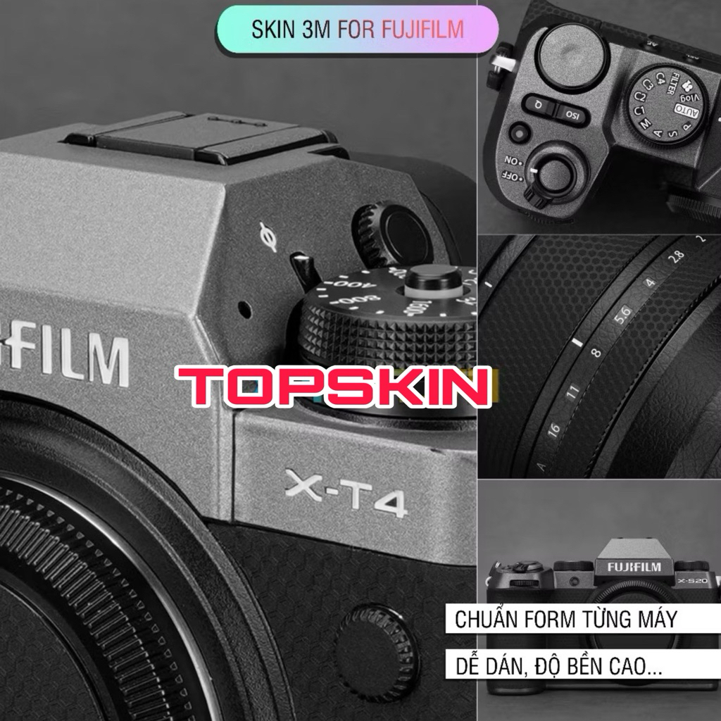 สติ๊กเกอร์ผิว 3M พรีเมี่ยมสําหรับกล้อง Fujifilm XS20, XS-20, XT100, XT200, XF 23, XF 56, XF 35