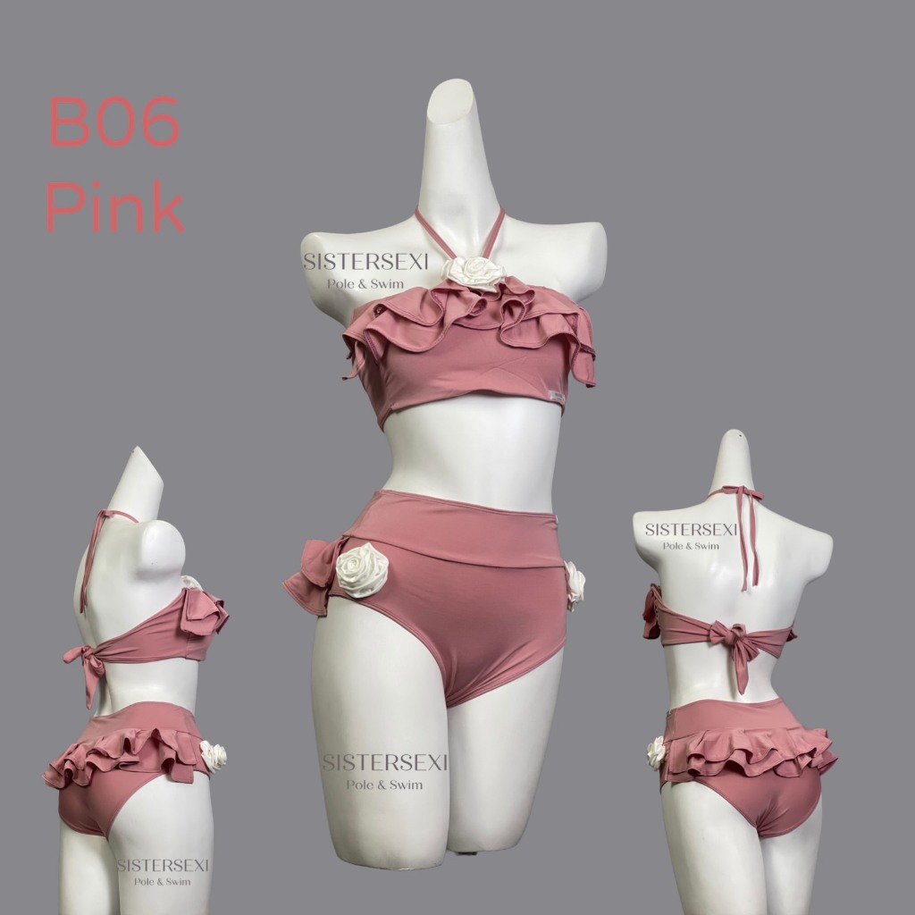 (AVAILABLE) B06 - สีชมพู - SUMMER GIRLS - บิกินี่, Polewear, Twerking - SISTER SEXI