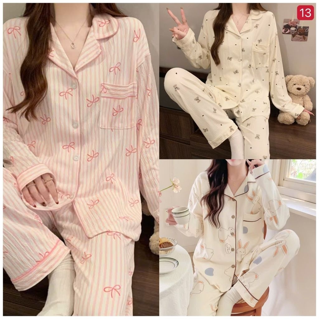 ชุดสวยยาว-NECKLACE PYJAMA