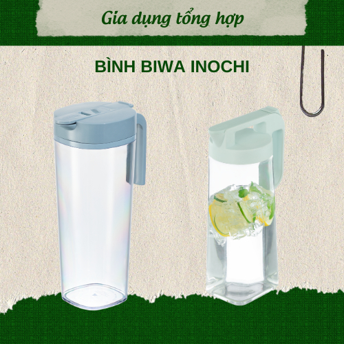 ขวดน้ํา Biwa Inochi พลาสติกปลอดภัย มีทนความร้อน ใช้ได้กับเครื่องล้างจาน