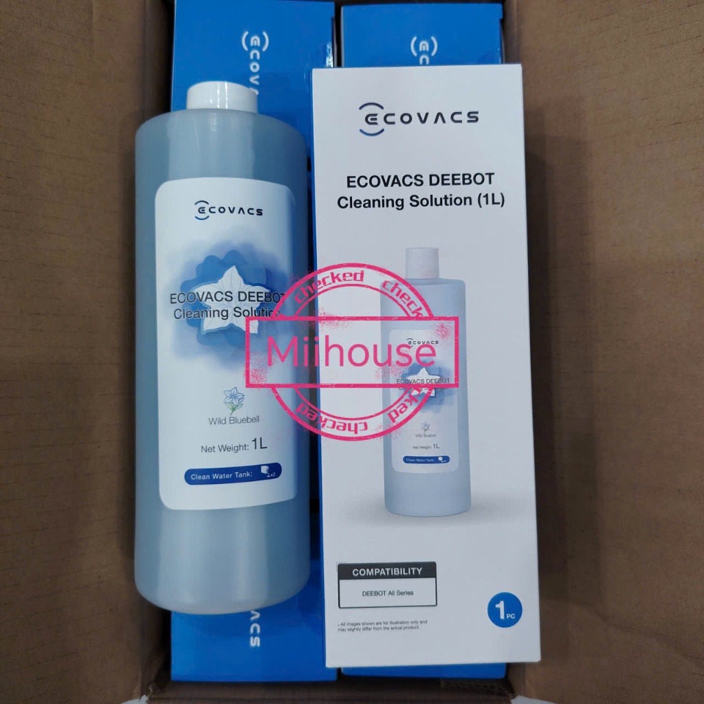 น้ํายาทําความสะอาดพื้นของแท้สําหรับหุ่นยนต์ Ecovacs T10, T20e, x1 omni, t20 omni, x2 omni, T50, T80,