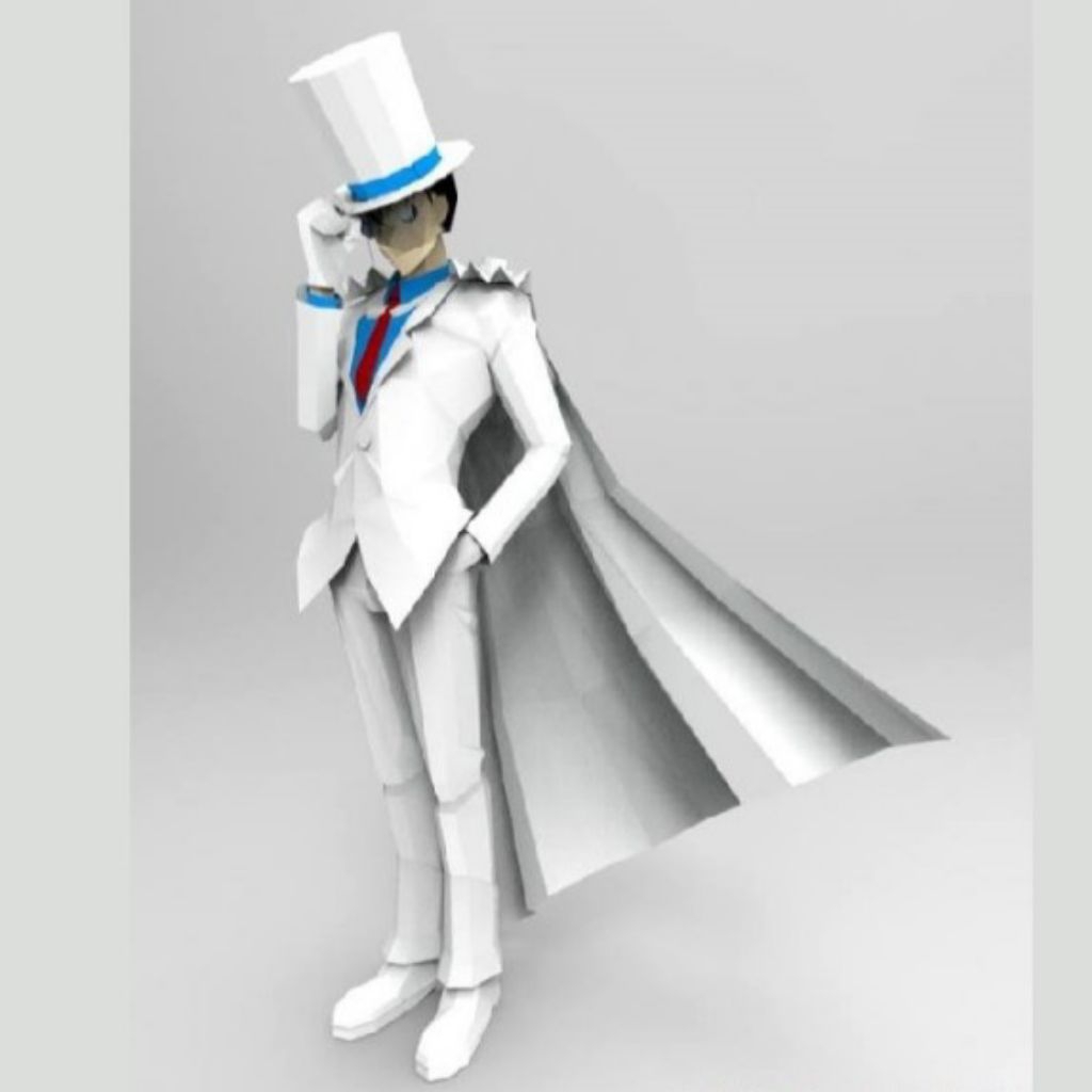 โมเดลกระดาษนักสืบโคนันอะนิเมะ] Kaito Kid 1412