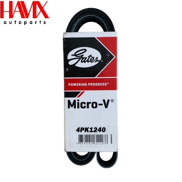 สายพาน Gates 4PK 1240 (Toyota Vios 02-16, Land Cruiser 100) (รหัส: Gates 4PK 1240 EPDM)