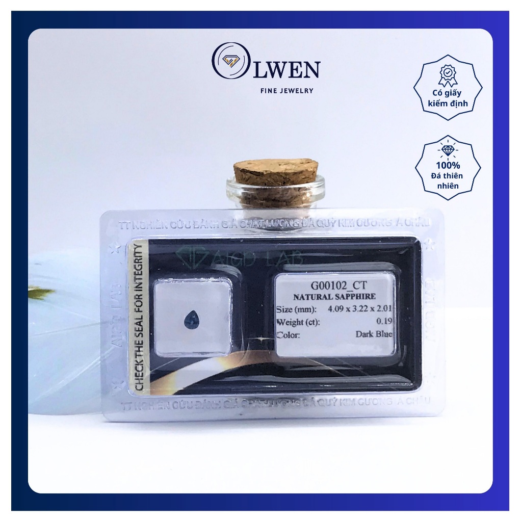 G00102_CT - แซฟไฟร์ธรรมชาติ - 0.18ct