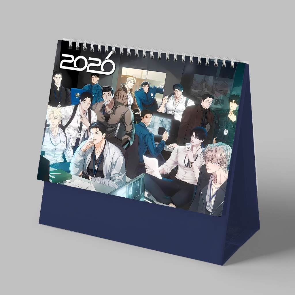 (Calendar 2026) TEAM LEZHIN COMICS MANHWA JIDX BACKLIGHT DEVIL พร้อมรูปถ่ายที่สวยงามพิมพ์ไอดอลจิบิอน