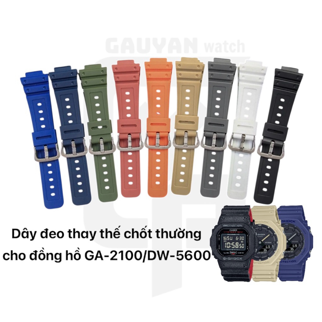 สาย TPU ทดแทนสําหรับนาฬิกา Casio Gshock GA-2100/DW-5/7/8/GW-6900 และรุ่นที่รองรับอื่นๆ