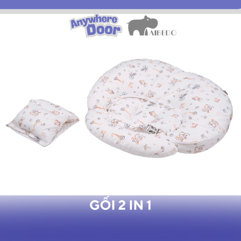 Aibedo หมอนให้นมมัลติฟังก์ชั่นป้องกันการกรดไหลย้อน 2-in-1