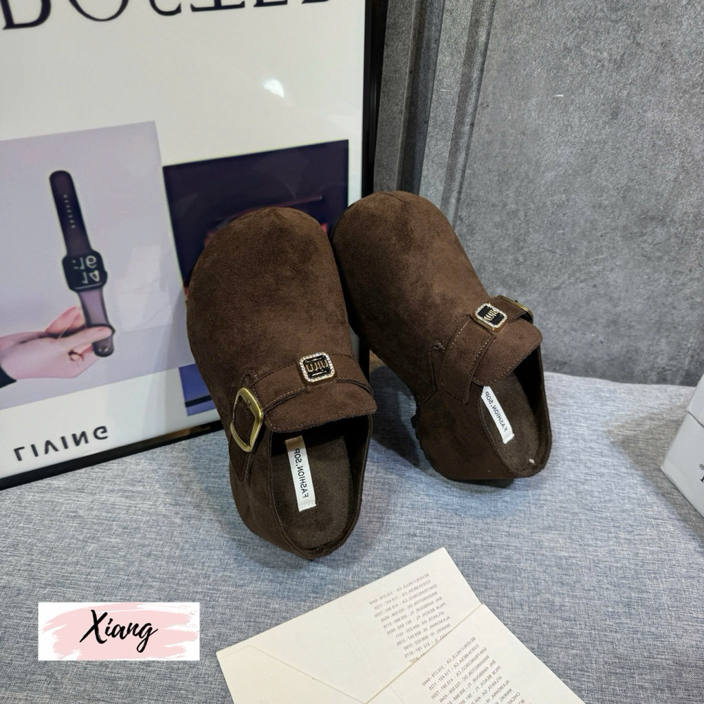 Tsg minmin หนังกลับ สูง 7 ซม.