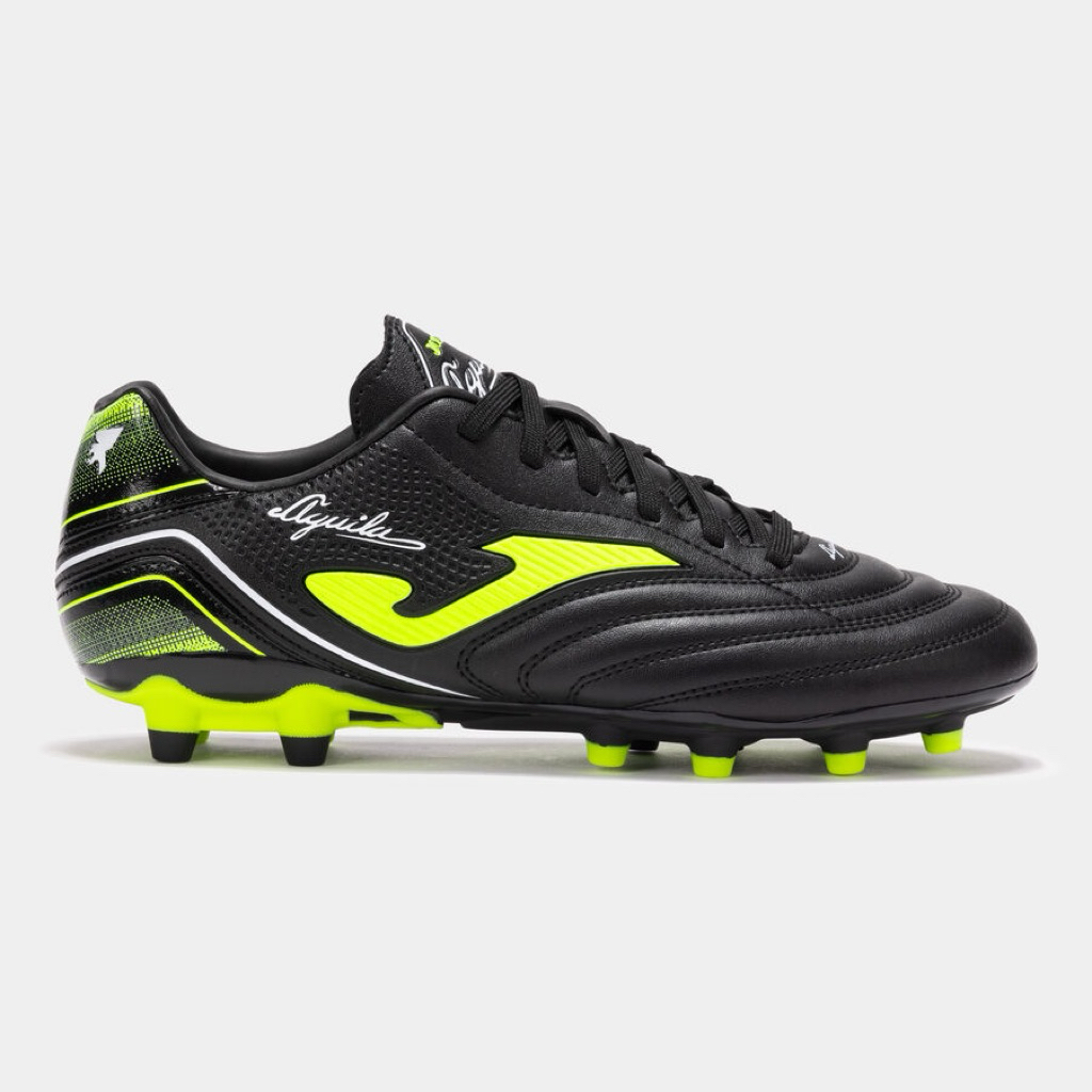 JOMA AGUILA AG Soccer Shoes Neon Black - สเปนแท้ รองเท้าสนามหญ้าเทียม ใหญ่ 1 ไซส์