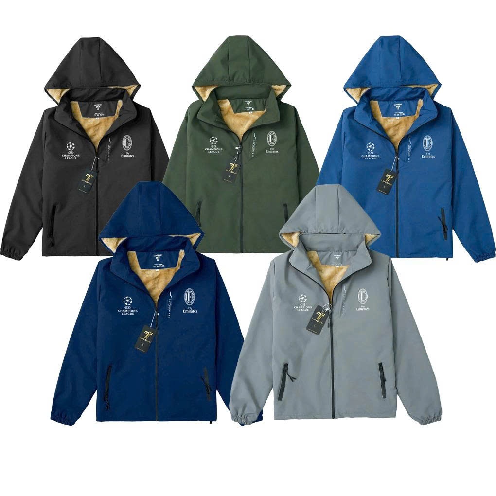 [AKGMU-AC] AC MILAN HAT เสื้อกันลมบุขน - เสื้อกีฬา กันลม กันฝุ่น