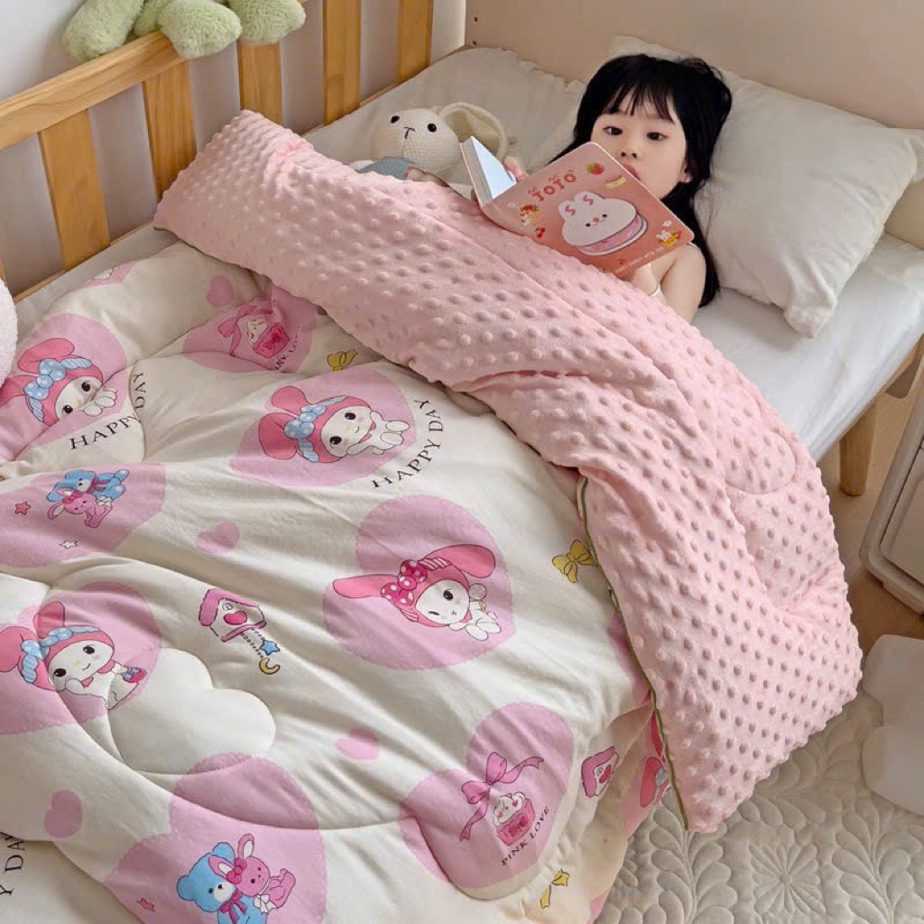 ผ้าห่มผ้าฝ้ายคุณภาพสูง made in Korea ถั่วเหลืองแท้ FIBER SOYBEAN FIBER รุ่นถั่ว