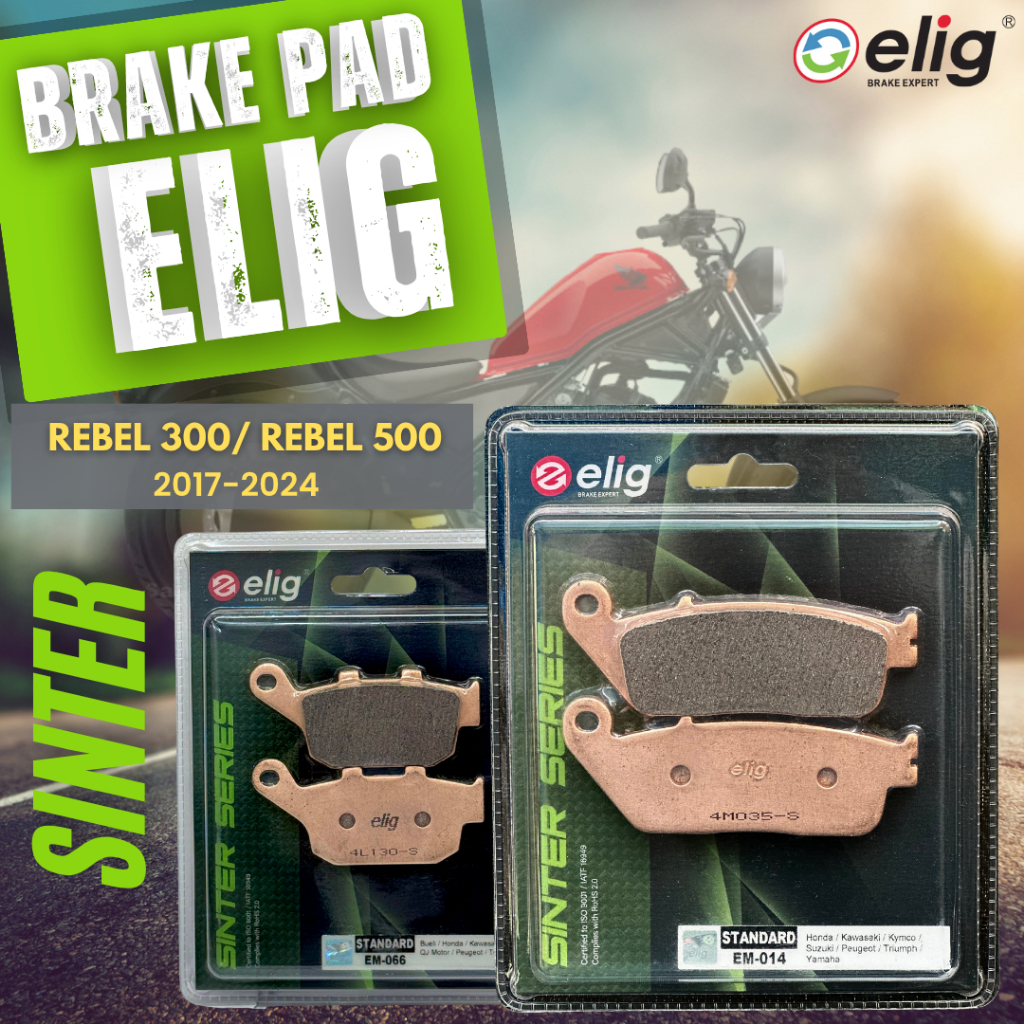 DAD TANG EMIG SINTER HONDA REBEL 300/ REBEL 500 2017-2024 ( EM-014 ด้านหน้า, ด้านหลัง EM-066)